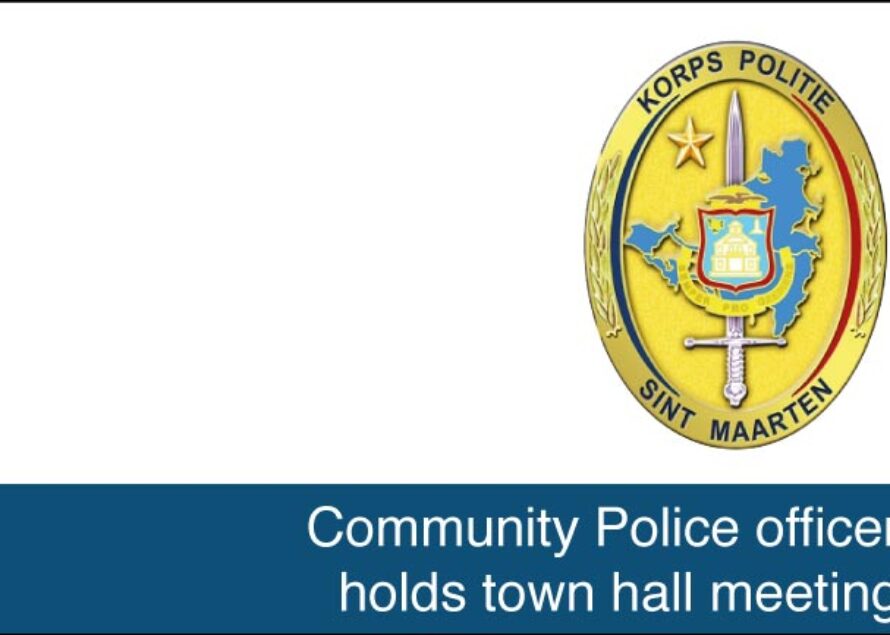 St. Maarten – Community Police officer holds town hall meeting