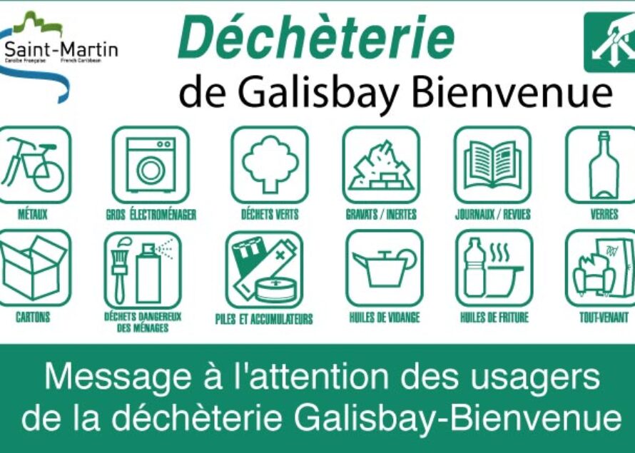 La déchèterie Galisbay-Bienvenue sera exceptionnellement fermée vendredi 06 mai 2016