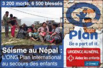 Séisme au Népal : L’ONG Plan International au secours des enfants