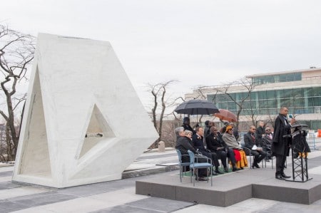 Unveiling of the Permanent Memorial to Honor the Victims of Slavery and the Transatlantic Slave Trade.