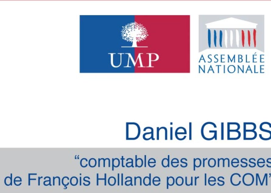 Saint-Martin – Daniel GIBBS, “comptable des promesses de François Hollande pour les COM”