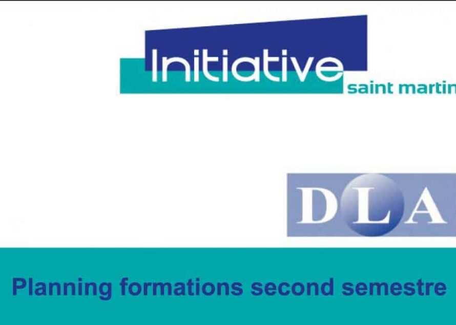 Planning des formations du second semestre proposé dans le cadre du DLA Saint-Martin