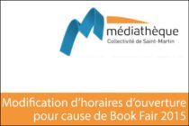 Saint-Martin – Médiathèque Territoriale : attention BOOK FAIR 2015