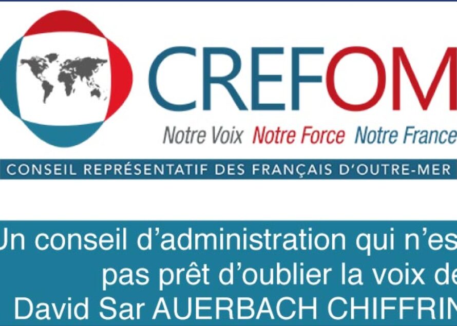 David Sar AUERBACH CHIFFRIN, une déclaration cinglante lors de l’AG du CREFOM du 12 juin 2015