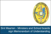 St. Maarten – Ministers and School boards sign Memorandum of Understanding
