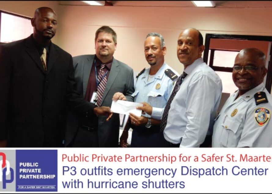 St. Maarten – P3 outfits emergency Dispatch Center with hurricane shutters