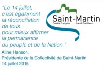 Saint-Martin – Discours de la Présidente Aline Hanson à l’occasion du 14 juillet