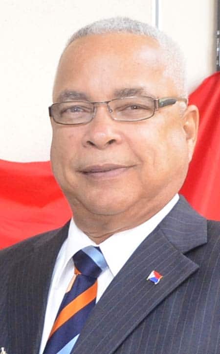 The Hon. Marcel Gumbs, Prime Minister of St. Maarten. 