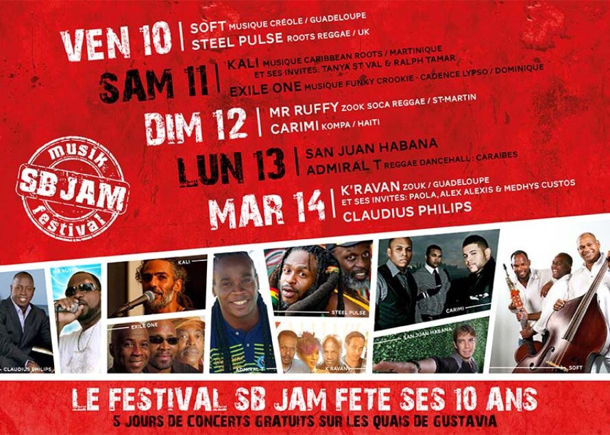 St-Barthélemy : Le SBJAM FESTIVAL a 10 ans et NOUS AVONS BESOIN DE VOUS !!!