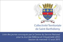 Saint-Barthélemy : Liste des jeunes convoqués par le Centre du Service National pour la Journée Défense et Citoyenneté (JDC)