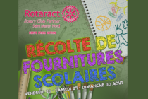 Rotaract Saint-Martin Nord : Récolte de fournitures scolaires les 28 et 29 aout (matin et après-midi)