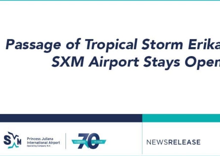 Passage of Tropical Storm Erika – SXM Airport Stays Open