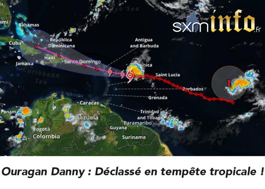 L’ouragan Danny en approche des îles du Nord déclassé en Tempête tropicale – Vigilance Orange