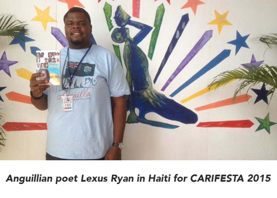 Anguillian poet Lexus Ryan in Haiti for CARIFESTA 2015