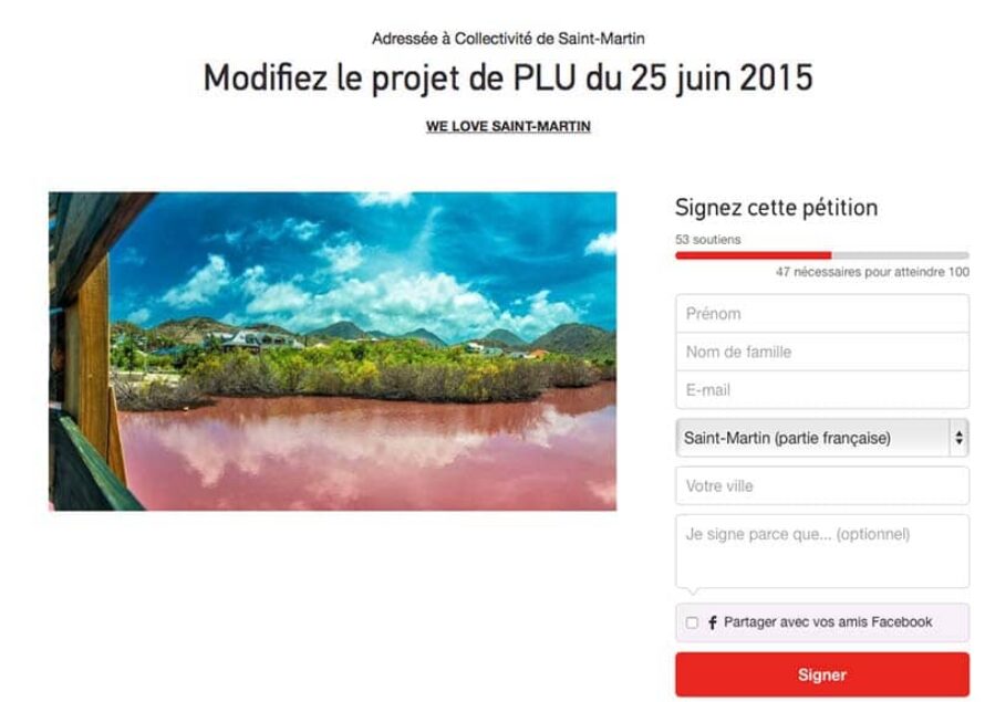 Pétition adressée à la collectivité de Saint-Martin : Modifiez le projet de PLU du 25 juin 2015 – WE LOVE SAINT-MARTIN
