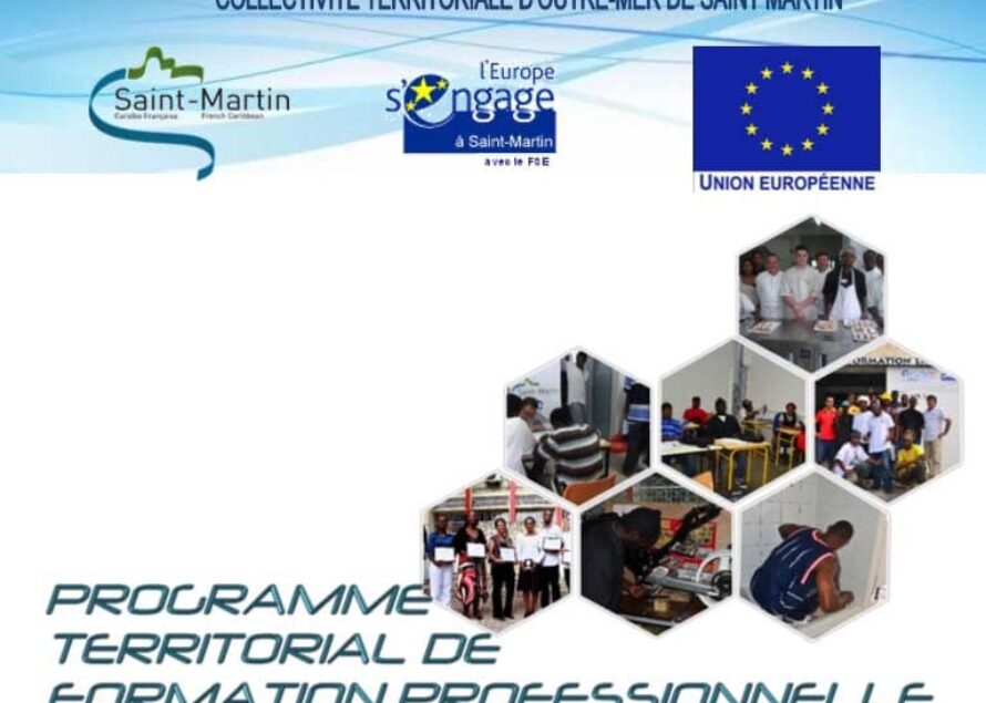 Livret du programme territorial de formation professionnelle 2015-2016 financé par la Collectivité de St-Martin et les fonds européens