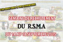 Saint-Martin : Semaine de recrutement du R.S.M.A du 14 au 18 septembre 2015
