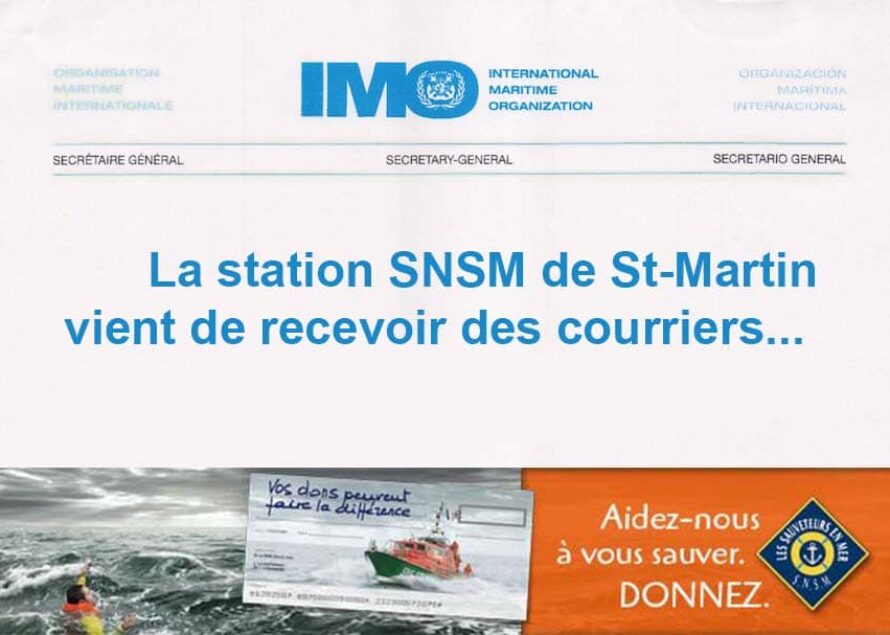 La station SNSM de St-Martin vient de recevoir des courriers…