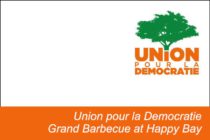 Union pour la Democratie Grand Barbecue at Happy Bay
