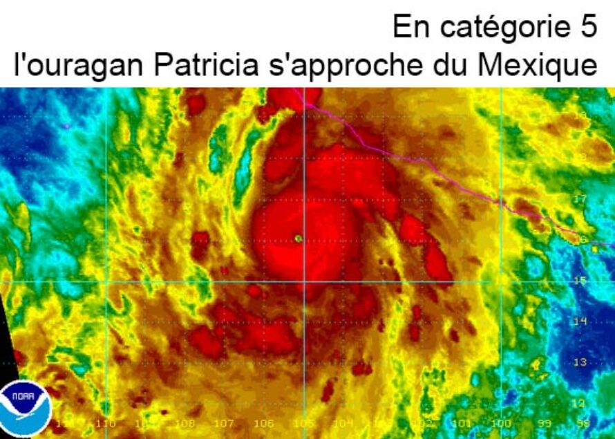 En catégorie 5, l’ouragan Patricia s’approche du Mexique