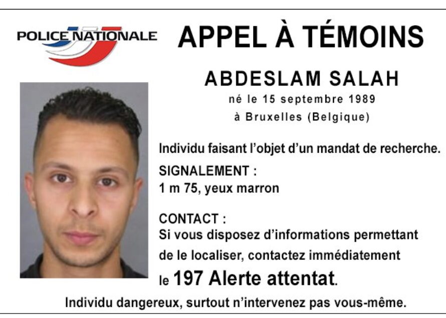 La police nationale a lancé un appel à témoins concernant Salah Abdeslam, recherché dans le cadre de l’enquête sur les attentats à Paris le 13 novembre 2015