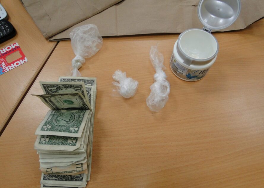 Two persons were arrested on drug charges