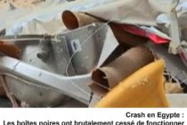 Crash en Égypte : les boîtes noires ont parlé et confirment le caractère brutal et soudain de la catastrophe
