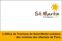 L’Office de Tourisme de Saint-Martin solidaire des victimes des attentats de Paris