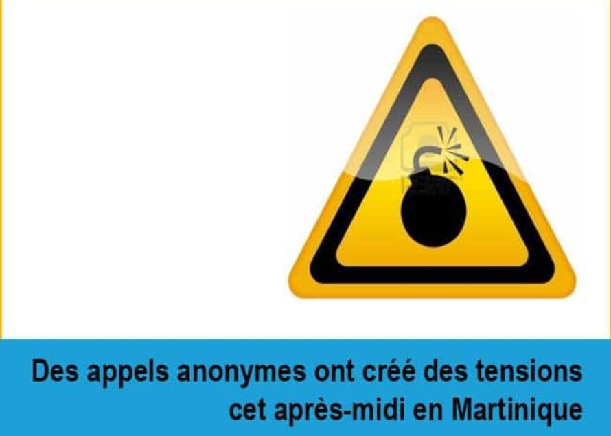 Martinique : Des appels anonymes évoquent la présence de bombes dans des lieux publics
