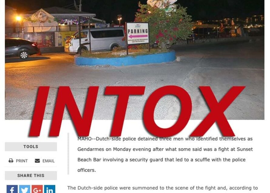 INTOX – Aucun gendarme n’est mis en cause dans la bagarre qui a éclaté hier au Sunset Beach