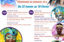 RAPPEL – L’office de tourisme vous invite à son Carnaval 2016