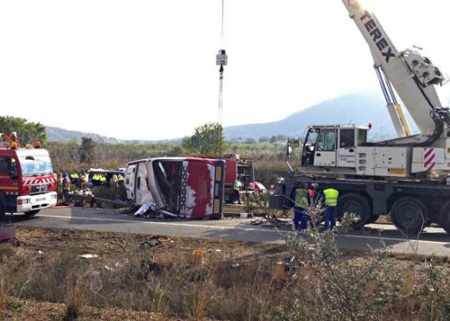 Espagne : 14 morts dans l’accident d’un autocar transportant des étudiants étrangers entre Valence et Barcelone