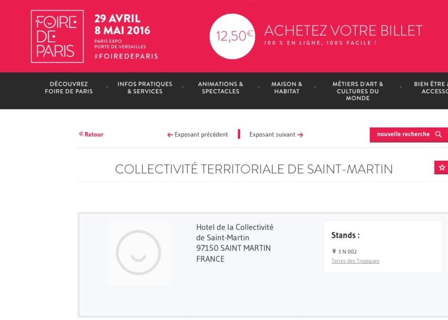 FOIRE DE PARIS : les tropiques à l’honneur, Saint-Martin en valeur !