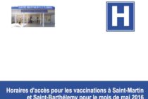 Centre hospitalier de Saint-Martin : horaires d’accès pour les vaccinations à Saint-Martin et Saint-Barthélemy à partir du mois de Mai