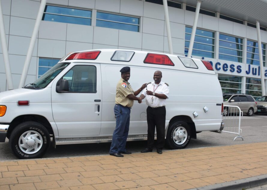 Ambulance handover to VKS at SXM Airport