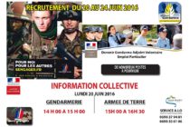 Session de recrutement organisée par l’armée de terre et la gendarmerie à Saint-Martin semaine du 20 juin 2016