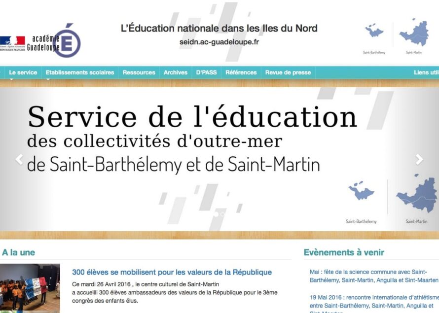 Un site Internet dédié à l’éducation nationale dans les îles du Nord