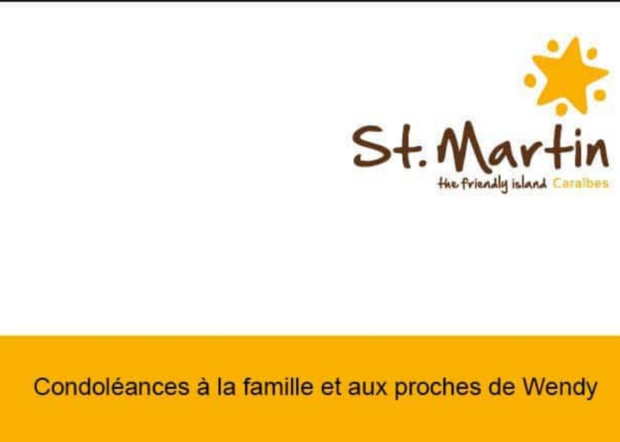 Office du Tourisme de Saint-Martin : Condoléances à la famille et aux proches de Wendy