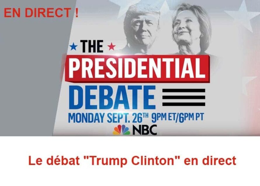 Présidentielle américaine : Le débat Trump-Clinton à suivre en direct sur SXMINFO ce soir à partir de 21 h locale avec la chaine NBC