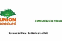 Cyclone Matthew : Solidarité avec Haïti