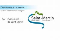 Communiqué officiel de la Collectivité de Saint-Martin annonçant la signature d’un protocole de suspension de conflit