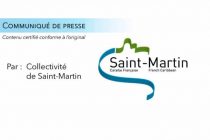 Communiqué de presse de la Collectivité de Saint Martin après réunion du COT