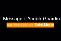 Message d’Annick Girardin qui s’adresse aux habitants de Saint-Martin