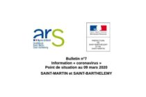 Bulletin n°7 Information ” coronavirus ” Point de situation au 09 mars 2020 ST-MARTIN & ST-BARTHELEMY